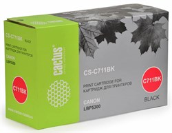 Лазерный картридж Cactus CS-C711BK (Cartridge 711) черный для Canon imageClass MF9220, MF9220cdn, MF9280; LBP 5300 i-Sensys, 5360 i-Sensys; MF8450 i-Sensys, 9130 i-Sensys, 9170 i-Sensys, 9220 i-Sensys, 9280 i-Sensys (6'000 стр.) - фото 8464