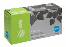 Лазерный картридж Cactus CS-CE400X (HP 507X) черный увеличенной емкости для принтеров HP Color LaserJet M551 (Ent 500 color), M551dn Ent (CF082A), M551n Ent, M551xh Ent, M570 (Pro 500 color MFP), M570dn (Pro 500 color MFP) (11'000 стр.) - фото 8812