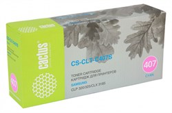 Лазерный картридж Cactus CS-CLT-C407S (CLT-C407S) голубой для Samsung CLP320, 320n, 325, 325w; CLX3180, 3180fn, 3180fw, 3185, 3185fw, 3185n, 3185fn, 3185w (1'000 стр.) - фото 9353
