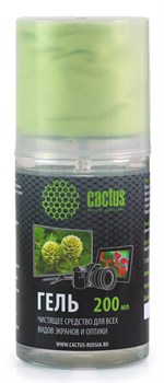 Чистящий набор (салфетки + гель) Cactus CS-S3004 для экранов и оптики 1 шт (20 x 23 см; 200 мл) - фото 9877