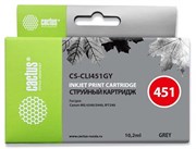 Струйный картридж Cactus CS-CLI451GY (CLI-451GY) серый для Canon Pixma iP8740, MG6340, MG6640, MG7140, MG7540 (10,2 мл)