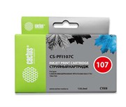 Струйный картридж Cactus CS-PFI107C (PFI-107) голубой для Canon ImagePrograf iPF670, iPF670 MFP L24, iPF680, iPF681, iPF685, iPF686, iPF770, iPF770 MFP L36, iPF780, iPF780 MFP M40, iPF781, iPF785, iPF785 MFP M40, iPF786 (130 мл)