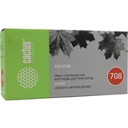 Лазерный картридж Cactus CS-C708 (Cartridge 708) черный для Canon LBP 3300 i-Sensys Laser Shot, 3360 i-Sensys (2'500 стр.)