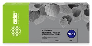 Струйный картридж Cactus CS-EPT9461 (T9461) черный увеличенной емкости для Epson WorkForce WF C5290dw, WF C5790dw (180 мл)