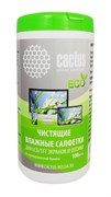 Салфетки влажные Cactus CS-1001PE для экранов и оптики (туба 100 шт) Салфетки влажные Cactus CS-1001PE для экранов и оптики (туба 100 шт)