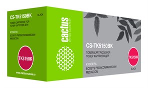 Лазерный картридж Cactus CS-TK5150BK (TK-5150K) черный для Kyocera Ecosys M6035cidn, P6035cdn, M6535cidn (12&#39;000 стр.)