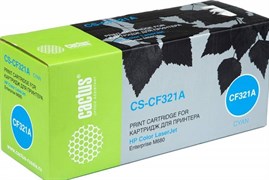 Лазерный картридж Cactus CS-CF321AV (HP 653A) голубой для HP Color LaserJet M680, M680dn, M680f, M680z (16'500стр.)