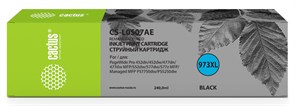 Струйный картридж Cactus CS-L0S07AE (HP 973X) черный увеличенной емкости для HP PageWide Pro 452dw, Pro 477dw (240 мл) Струйный картридж Cactus CS-L0S07AE (HP 973X) черный увеличенной емкости для HP PageWide Pro 452dw, Pro 477dw (240 мл)