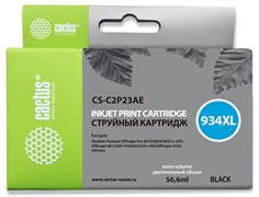Струйный картридж Cactus CS-C2P23AE (HP 934XL) черный увеличенной емкости для HP OfficeJet Pro 6230 ePrinter, Pro 6830 eAll in One (56,6 мл.) Струйный картридж Cactus CS-C2P23AE (HP 934XL) черный увеличенной емкости для HP OfficeJet Pro 6230 ePrinter, Pro 6830 eAll in One (56,6 мл.)