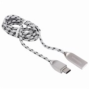 Кабель USB 2.0-Type-C, 1 м, Sonnen Premium, медь, передача данных и быстрая зарядка