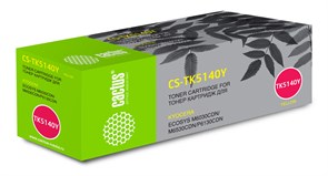 Лазерный картридж Cactus CS-TK5140Y (TK-5140Y) желтый для Kyocera Ecosys M6030cdn, M6530cdn, P6130cdn (5'000 стр.) Лазерный картридж Cactus CS-TK5140Y (TK-5140Y) желтый для Kyocera Ecosys M6030cdn, M6530cdn, P6130cdn (5'000 стр.)