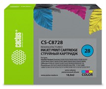 Струйный картридж Cactus CS-C8728 (HP 28) цветной для HP DeskJet 3320, 3420, 3520, 3535, 3550, 3645, 3650, 3740, 3840, 5150, Fax 1240, OfficeJet 4105, 4110, 4211, 4251, 5500, 5510, PSC 1110, 1200, 1210, 1310, 1340, 1350 (18 мл)