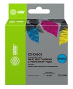 Струйный картридж Cactus CS-C4909 (HP 940XL) желтый увеличенной емкости для HP OfficeJet 8000 Pro, 8500, 8500a, 8500a Plus (30 мл)