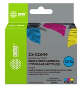 Струйный картридж Cactus CS-CC644 (HP 121XL) цветной увеличенной емкости для HP DeskJet D1663, D2500, D2563, D2663, D5563, F2423, F2483, F2493, F4213, F4275, F4280, F4283, F4583; ENVY 110; PhotoSmart C4683, C4783 (18 мл) Струйный картридж Cactus CS-CC644 (HP 121XL) цветной увеличенной емкости для HP DeskJet D1663, D2500, D2563, D2663, D5563, F2423, F2483, F2493, F4213, F4275, F4280, F4283, F4583; ENVY 110; PhotoSmart C4683, C4783 (18 мл)