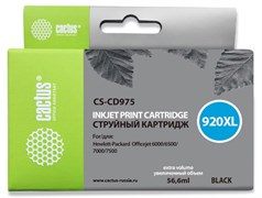 Струйный картридж Cactus CS-CD975 (HP 920XL) черный увеличенной емкости для HP OfficeJet 6000 Pro, 6500, 6500a, 7000, 7500, 7500a (e910a) (56,6 мл) Струйный картридж Cactus CS-CD975 (HP 920XL) черный увеличенной емкости для HP OfficeJet 6000 Pro, 6500, 6500a, 7000, 7500, 7500a (e910a) (56,6 мл)