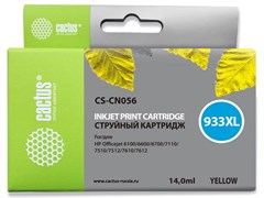 Струйный картридж Cactus CS-CN056 (HP 933XL) желтый увеличенной емкости для HP OfficeJet 6100 (H611a), 6600 (H711a, H711g), 6600 e-AiO, 6700 (H711n), 6700 Premium e-AiO, 7110 WF ePrinter, 7110 (H812a), 7510 e-AiO, 7610 WF e-AiO (14 мл) Струйный картридж Cactus CS-CN056 (HP 933XL) желтый увеличенной емкости для HP OfficeJet 6100 (H611a), 6600 (H711a, H711g), 6600 e-AiO, 6700 (H711n), 6700 Premium e-AiO, 7110 WF ePrinter, 7110 (H812a), 7510 e-AiO, 7610 WF e-AiO (14 мл)