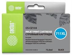 Струйный картридж Cactus CS-CZ133 (HP 711) черный увеличенной емкости для HP DesignJet T120, T520 A0, T520 A1 (73 мл) Струйный картридж Cactus CS-CZ133 (HP 711) черный увеличенной емкости для HP DesignJet T120, T520 A0, T520 A1 (73 мл)