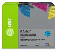 Струйный картридж Cactus CS-C6625A (HP 17) цветной для HP DeskJet 816c, 817c, 825c series, 825cse, 825cvr, 825cxi, 840, 840c, 841c, 842c, 843c, 845c series, 845cse, 845cvr, 845cxi (39 мл)