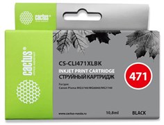 Струйный картридж Cactus CS-CLI471XLBK (CLI-471XLBk) фото черный для Canon Pixma MG5740, MG6840, MG7740, TS5040, TS6040, TS8040, TS9040 (10,8 мл) Струйный картридж Cactus CS-CLI471XLBK (CLI-471XLBk) фото черный для Canon Pixma MG5740, MG6840, MG7740, TS5040, TS6040, TS8040, TS9040 (10,8 мл)