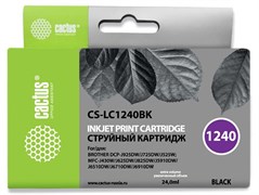 Струйный картридж Cactus CS-LC1240BK (LC1240BK) черный для принтеров Brother DCP-J525w, J725dw, J925dw, MFC-J430w, J625dw, J825dw, J5910dw, J6510dw, J6710dw, J6910dw (24 мл) Струйный картридж Cactus CS-LC1240BK (LC1240BK) черный для принтеров Brother DCP-J525w, J725dw, J925dw, MFC-J430w, J625dw, J825dw, J5910dw, J6510dw, J6710dw, J6910dw (24 мл)