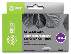 Струйный картридж Cactus CS-LC1280XBK (LC1280XL-BK) черный увеличенной емкости для принтеров Brother MFC J5910dw, MFC J6510, MFC J6510dw, MFC J6710, MFC J6710d, MFC J6710dw, MFC J6910, MFC J6910dw (62 мл) Струйный картридж Cactus CS-LC1280XBK (LC1280XL-BK) черный увеличенной емкости для принтеров Brother MFC J5910dw, MFC J6510, MFC J6510dw, MFC J6710, MFC J6710d, MFC J6710dw, MFC J6910, MFC J6910dw (62 мл)