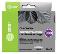 Струйный картридж Cactus CS-LC900BK (LC900Bk) черный для принтеров Brother DCP-110c, 115c, 117c, 120c, 310cn, 315cn, 340cw, MFC-210c, 215c, 3240c, 3340cn, 410cn, 425cn, 5440cn, 5840cn, 620cn, 640cw (25,6 мл)