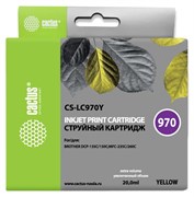 Струйный картридж Cactus CS-LC970Y (LC970Y) желтый для принтеров Brother DCP 135, DCP 135c, DCP 150, DCP 150c, DCP 153c, DCP 157c, DCP 750cn, MFC 235, MFC 235c, MFC 260, MFC 260c (20 мл) Струйный картридж Cactus CS-LC970Y (LC970Y) желтый для принтеров Brother DCP 135, DCP 135c, DCP 150, DCP 150c, DCP 153c, DCP 157c, DCP 750cn, MFC 235, MFC 235c, MFC 260, MFC 260c (20 мл)