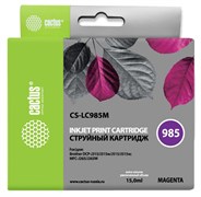 Струйный картридж Cactus CS-LC985M (LC985M) пурпурный для принтеров Brother DCP J125, DCP J140w, DCP J315, DCP J315w, DCP J515, DCP J515w, MFC J220, MFC J265, MFC J265w, MFC J410, MFC J415w (15 мл) Струйный картридж Cactus CS-LC985M (LC985M) пурпурный для принтеров Brother DCP J125, DCP J140w, DCP J315, DCP J315w, DCP J515, DCP J515w, MFC J220, MFC J265, MFC J265w, MFC J410, MFC J415w (15 мл)