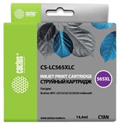 Струйный картридж Cactus CS-LC565XLC (LC565XL-C) голубой увеличенной емкости для Brother MFC J2310, MFC J2510, MFC J3520, MFC J3720 (14,4 мл)