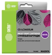 Струйный картридж Cactus CS-LC565XLM (LC565XL-M) пурпурный увеличенной емкости для Brother MFC J2310, MFC J2510, MFC J3520, MFC J3720 (14,4 мл)