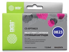 Струйный картридж Cactus CS-EPT0823 (T0823) пурпурный для Epson Stylus Photo R270, R290, R295, R390, RX590, RX610, RX615, RX690, TX650, TX659, TX700w, TX710w, TX800fw, T50, T59 (13,8 мл) Струйный картридж Cactus CS-EPT0823 (T0823) пурпурный для Epson Stylus Photo R270, R290, R295, R390, RX590, RX610, RX615, RX690, TX650, TX659, TX700w, TX710w, TX800fw, T50, T59 (13,8 мл)