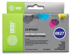 Струйный картридж Cactus CS-EPT0827 (T0817) набор для принтеров Epson Stylus Photo 1410, R270, R290, R295, R390, RX590, RX610, RX690, T50, T59, TX659, TX800fw (6 x 13,8 мл) Струйный картридж Cactus CS-EPT0827 (T0817) набор для принтеров Epson Stylus Photo 1410, R270, R290, R295, R390, RX590, RX610, RX690, T50, T59, TX659, TX800fw (6 x 13,8 мл)