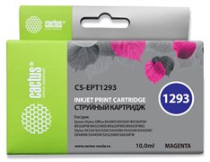 Струйный картридж Cactus CS-EPT1293 (T1293) пурпурный для принтеров Epson Stylus SX230, SX420w, SX430w, SX440w, SX525wd, SX535wd, Stylus Office B42wd, BX305f, BX320fw, BX625fwd, BX635fwd, WF 3520dwf, WF 7015 (10 мл)