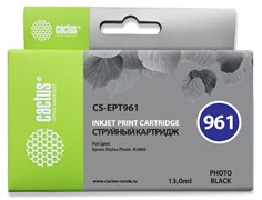 Струйный картридж Cactus CS-EPT961 (T0961) черный глянцевый для принтеров Epson Stylus Photo R2880 (13 мл) Струйный картридж Cactus CS-EPT961 (T0961) черный глянцевый для принтеров Epson Stylus Photo R2880 (13 мл)