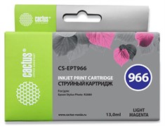 Струйный картридж Cactus CS-EPT966 (T0966) светло-пурпурный для принтеров Epson Stylus Photo R2880 (13 мл) Струйный картридж Cactus CS-EPT966 (T0966) светло-пурпурный для принтеров Epson Stylus Photo R2880 (13 мл)