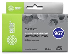 Струйный картридж Cactus CS-EPT967 (T0967) серый для принтеров Epson Stylus Photo R2880 (13 мл) Струйный картридж Cactus CS-EPT967 (T0967) серый для принтеров Epson Stylus Photo R2880 (13 мл)