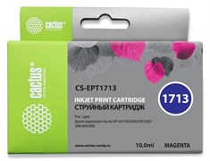 Струйный картридж Cactus CS-EPT1713 (17XL) пурпурный для принтеров Epson Expression Home XP-33, XP-103, XP-203, XP-207, XP-303, XP-306, XP-313, XP-323, XP-403, XP-406, XP-413, XP-423 (10 мл) Струйный картридж Cactus CS-EPT1713 (17XL) пурпурный для принтеров Epson Expression Home XP-33, XP-103, XP-203, XP-207, XP-303, XP-306, XP-313, XP-323, XP-403, XP-406, XP-413, XP-423 (10 мл)