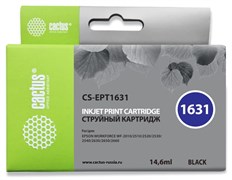 Струйный картридж Cactus CS-EPT1631 (16XL) черный для Epson WF-2010, 2510, 2520, 2530, 2540, 2630, 2650, 2660 (14,6 мл)