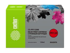 Струйный картридж Cactus CS-PFI120M пурпурный для Canon imagePrograf TM-200, TM-205, TM-300, TM-305 (130 мл)