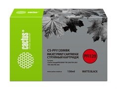 Струйный картридж Cactus CS-PFI120MBK черный матовый для Canon imagePrograf TM-200, TM-205, TM-300, TM-305 (130 мл) Струйный картридж Cactus CS-PFI120MBK черный матовый для Canon imagePrograf TM-200, TM-205, TM-300, TM-305 (130 мл)