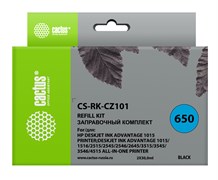 Заправочный набор Cactus CS-RK-CZ101 черный для HP DeskJet 2515,DeskJet 3515; Ink Advantage 1015, 4515 eAiO (2*30ml)