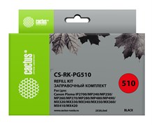 Заправочный набор Cactus CS-RK-PG510 черный Canon MP240,  MP250, MP260 (2x30 мл.)