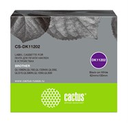 Картридж ленточный Cactus CS-DK11202 черный для Brother P-touch QL-500, QL-550, QL-700, QL-800