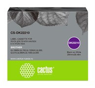 Картридж ленточный Cactus CS-DK22210 черный для Brother P-touch QL-500, QL-550, QL-700, QL-800