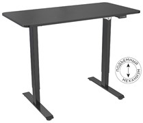 Стол Cactus CS-ED-BBK столешница МДФ черный, каркас черный, столешница 120x60 см Стол Cactus CS-ED-BBK столешница МДФ черный, каркас черный, столешница 120x60 см