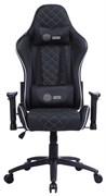 Кресло игровое Cactus CS-CHR-030BLS цвет: черно-серебристый, обивка: эко.кожа, крестовина: металл пластик черный Кресло игровое Cactus CS-CHR-030BLS цвет: черно-серебристый, обивка: эко.кожа, крестовина: металл пластик черный