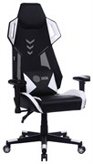 Кресло игровое Cactus CS-CHR-090BLW цвет: черно-белый, обивка: эко.кожа/сетка, крестовина: пластик черно-белый