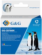 Струйный картридж G&G GG-C8766H многоцветный для HP DJ 5743, 6543, 6843, DJ 6213, 7313, 7413, 6313, 7213, 7313, 7413, K7103, PS 2573, 2613, 2713, 8053, 8153, 8453, 8753, D5063, Pro B8353 (18 мл)