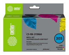 Заправочный набор Cactus CS-RK-3YM60 многоцветный для HP DeskJet 2710, 2120, 2721, 2722 (3x30 мл)