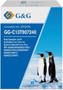 Струйный картридж G&G GG-C13T907240 (T9072) голубой для Epson WorkForce Pro WF-6090DW, 6090DTWC, 6090D2TWC, 6590DWF (120 мл)